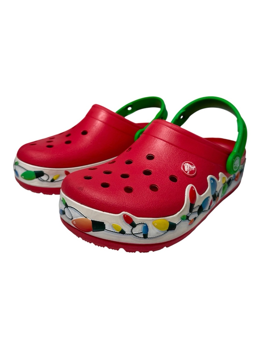 Crocs Unisex Crocband Holiday
Lights Clogs Red Green Christmas lights up
